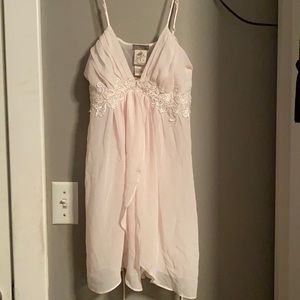 Shear Pink lingerie top. size Med